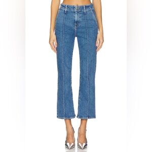 Express Supper High Rise Jeans Women’s 12 Ankle Cropped Jeans Straight Leg Blue